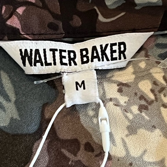 WALTER BAKER FLORAL PUFF SLEEVE KENDALL MAXI DRESS IN TULIP CRUSH NWT SIZE M - Picture 14 of 15